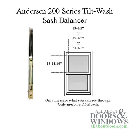 Andersen 200 Series Tilt-Wash Double Hung Sash Balancer - M430