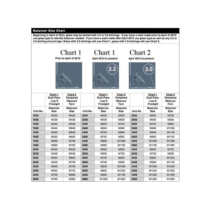 Andersen 200 Series Tilt-Wash Double Hung Sash Balancer - M656