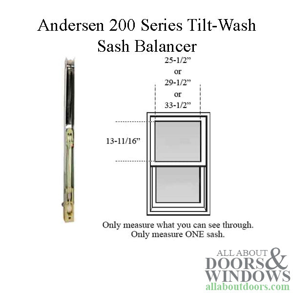Andersen 200 Series Tilt-Wash Double Hung Sash Balancer - M630
