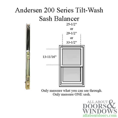 Andersen 200 Series Tilt-Wash Double Hung Sash Balancer - M630