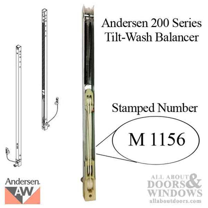 Andersen 200 Series Tilt-Wash Double Hung Window Sash / Chan