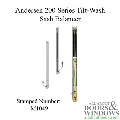 Andersen 200 Series Tilt-Wash Double Hung Sash Balancer - M1049