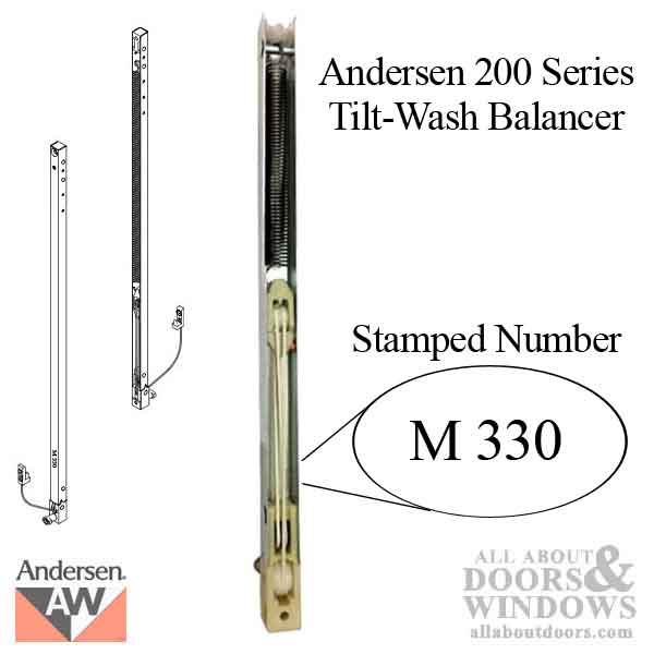 Andersen 200 Series Tilt-Wash Double Hung Window Sash / Chan