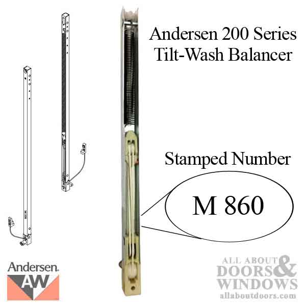 Andersen 200 Series Tilt-Wash Double Hung Window Sash / Chan
