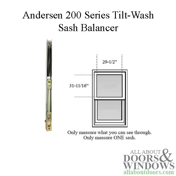 Andersen 200 Series Tilt-Wash Double Hung Sash Balancer - M1160