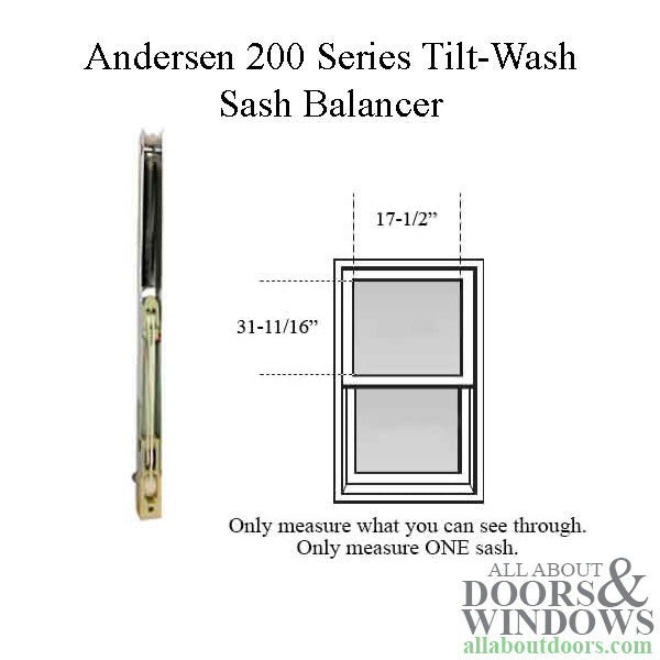 Andersen 200 Series Tilt-Wash Double Hung Sash Balancer - M960