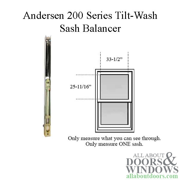 Andersen 200 Series Tilt-Wash Double Hung Sash Balancer - M1350