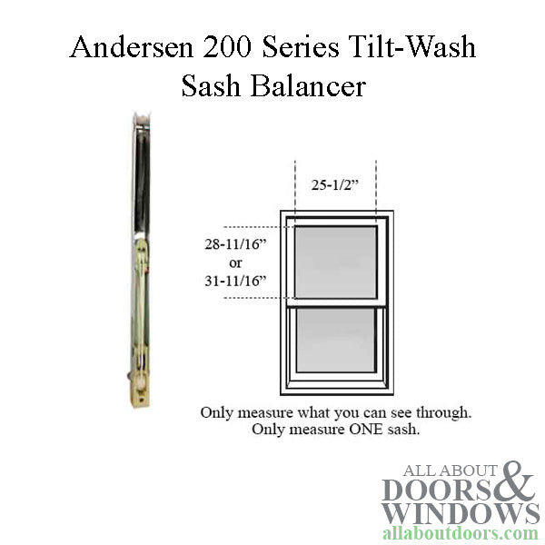 Andersen 200 Series Tilt-Wash Double Hung Sash Balancer - M1060