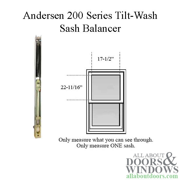 Andersen 200 Series Tilt-Wash Double Hung Sash Balancer - M746