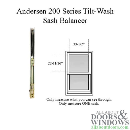 Andersen 200 Series Tilt-Wash Double Hung Sash Balancer - M1146