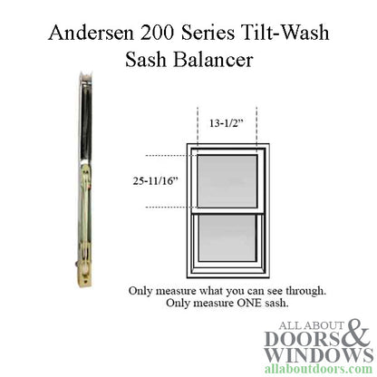 Andersen 200 Series Tilt-Wash Double Hung Sash Balancer - M550