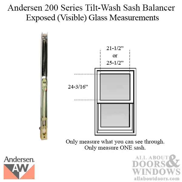 Andersen 200 Series Tilt-Wash Double Hung Sash Balancer - M849