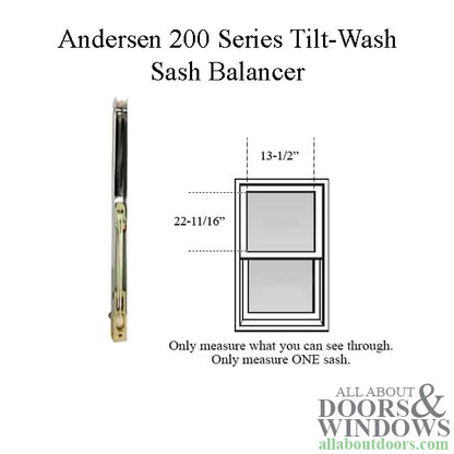 Andersen 200 Series Tilt-Wash Double Hung Sash Balancer - M446