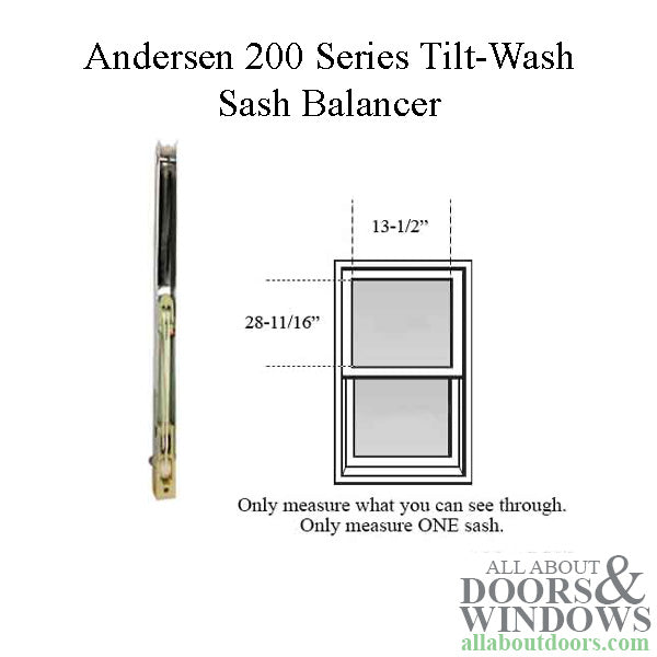 Andersen 200 Series Tilt-Wash Double Hung Sash Balancer - M656