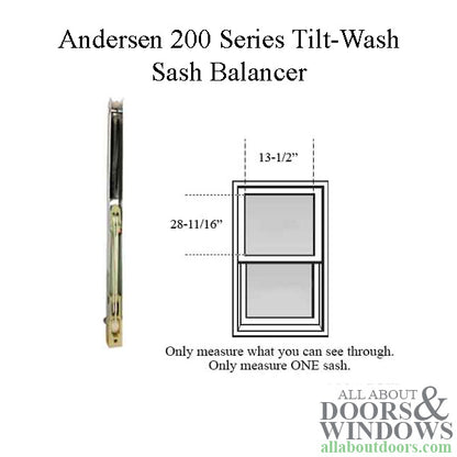 Andersen 200 Series Tilt-Wash Double Hung Sash Balancer - M656