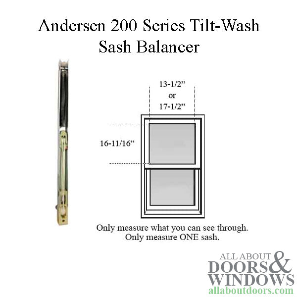 Andersen 200 Series Tilt-Wash Double Hung Sash Balancer - M436