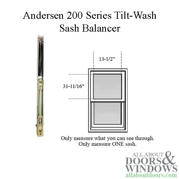 Andersen 200 Series Tilt-Wash Double Hung Sash Balancer - M660