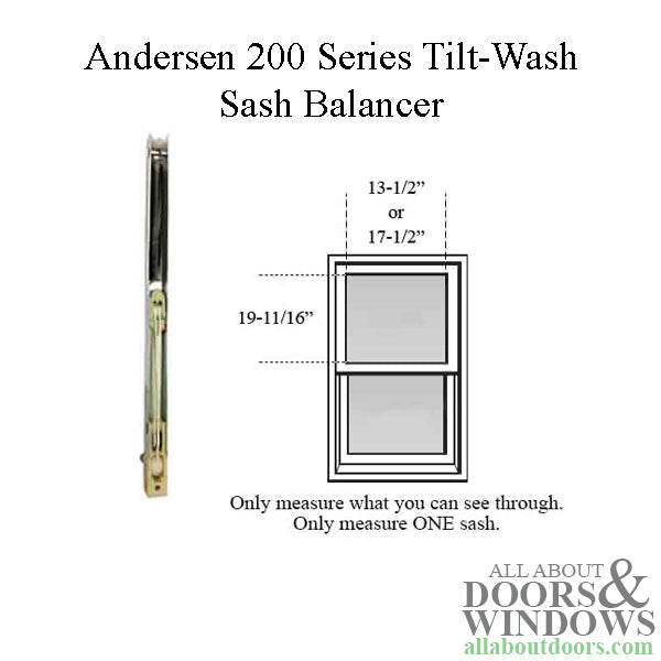 Andersen 200 Series Tilt-Wash Double Hung Sash Balancer - M540