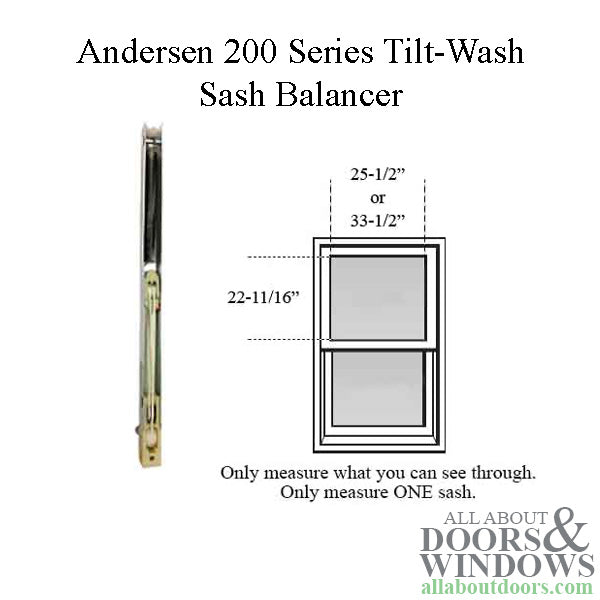 Andersen 200 Series Tilt-Wash Double Hung Sash Balancer - M946