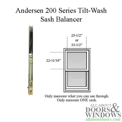 Andersen 200 Series Tilt-Wash Double Hung Sash Balancer - M946