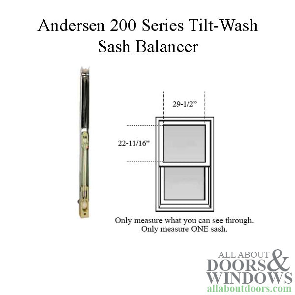 Andersen 200 Series Tilt-Wash Double Hung Sash Balancer - M1046