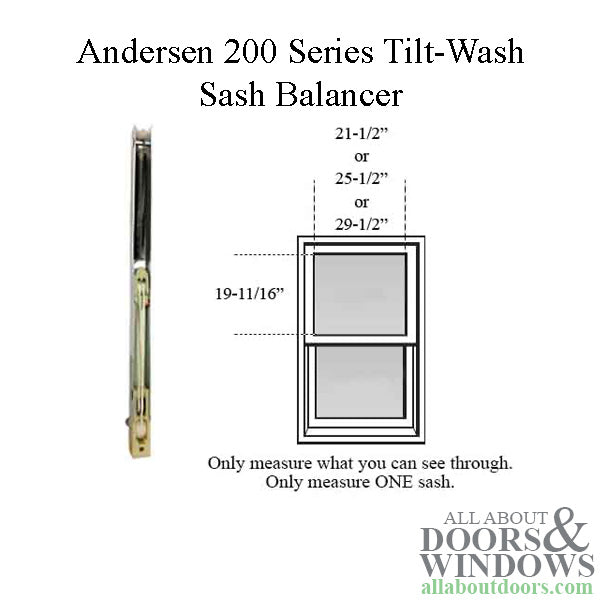 Andersen 200 Series Tilt-Wash Double Hung Sash Balancer - M740