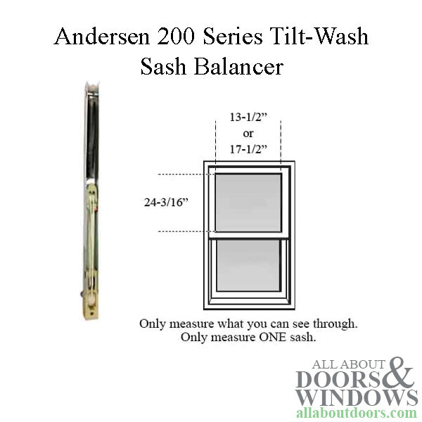 Andersen 200 Series Tilt-Wash Double Hung Sash Balancer - M649