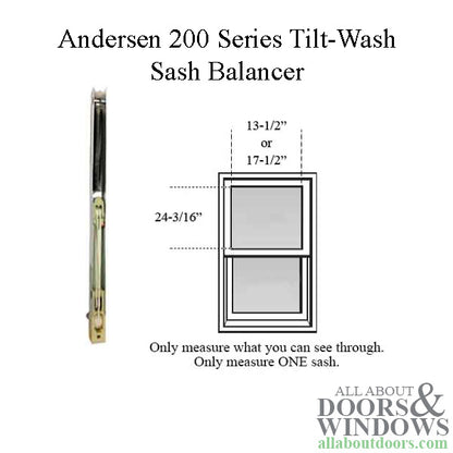 Andersen 200 Series Tilt-Wash Double Hung Sash Balancer - M649