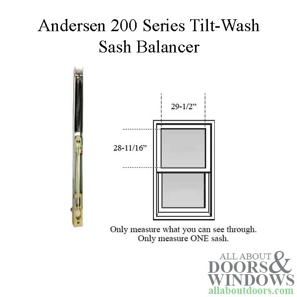 Andersen 200 Series Tilt-Wash Double Hung Sash Balancer - M1056