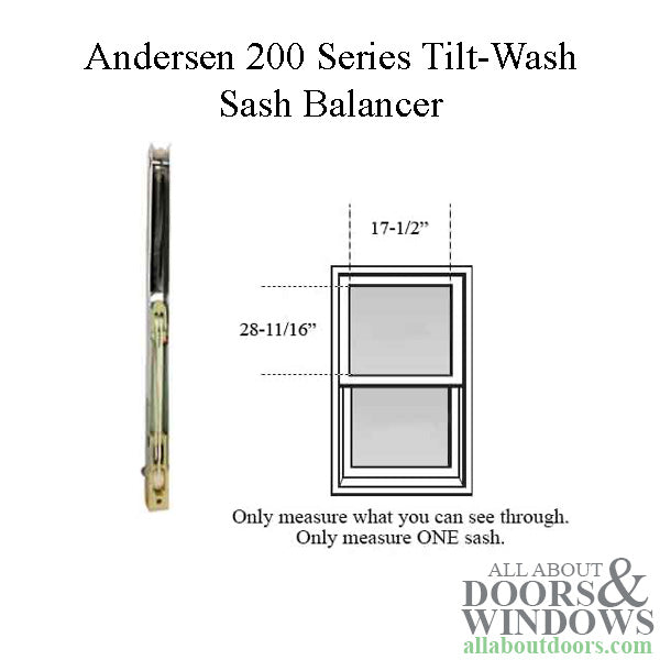Andersen 200 Series Tilt-Wash Double Hung Sash Balancer - M856