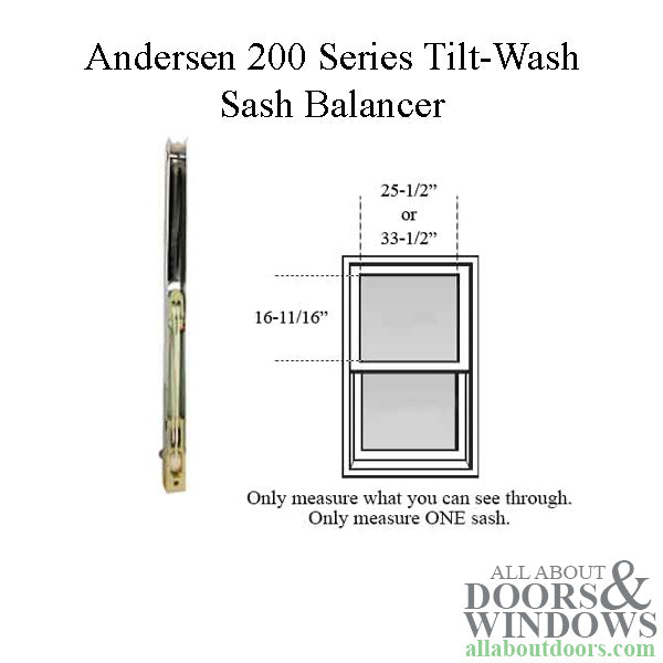 Andersen 200 Series Tilt-Wash Double Hung Sash Balancer - M736
