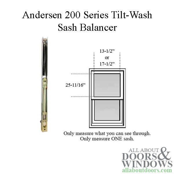 Andersen 200 Series Tilt-Wash Double Hung Sash Balancer - M650