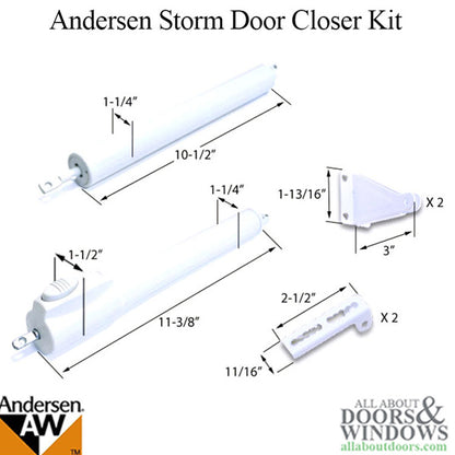 Andersen / Emco 2 pack Push Button Storm / Screen Door Close