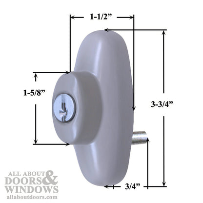Andersen Right Hand Exterior Tribeca Lock with Keys for Fren