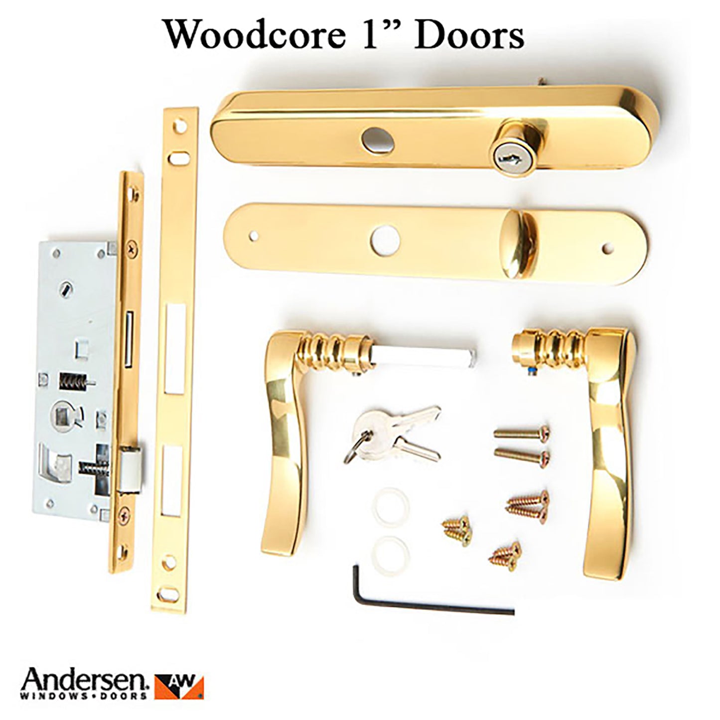 Andersen 43077 Traditional Storm Door handleset for Woodcore doors