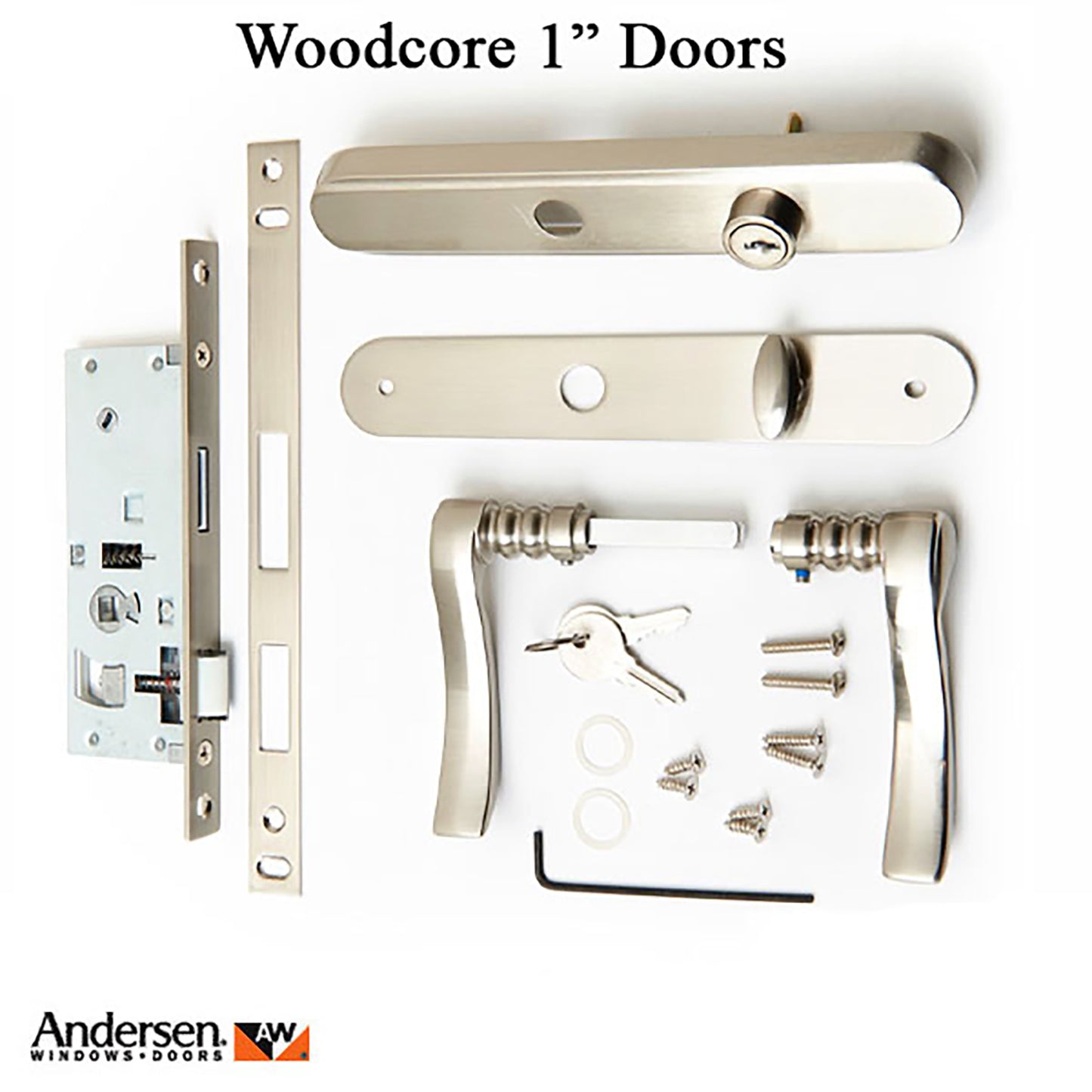 Andersen 43077 Traditional Storm Door handleset for Woodcore doors