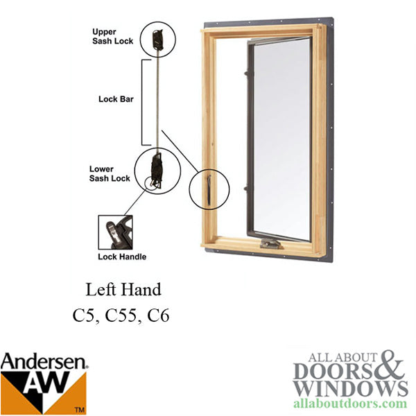 Andersen, Tandem, Sash Lock, Left