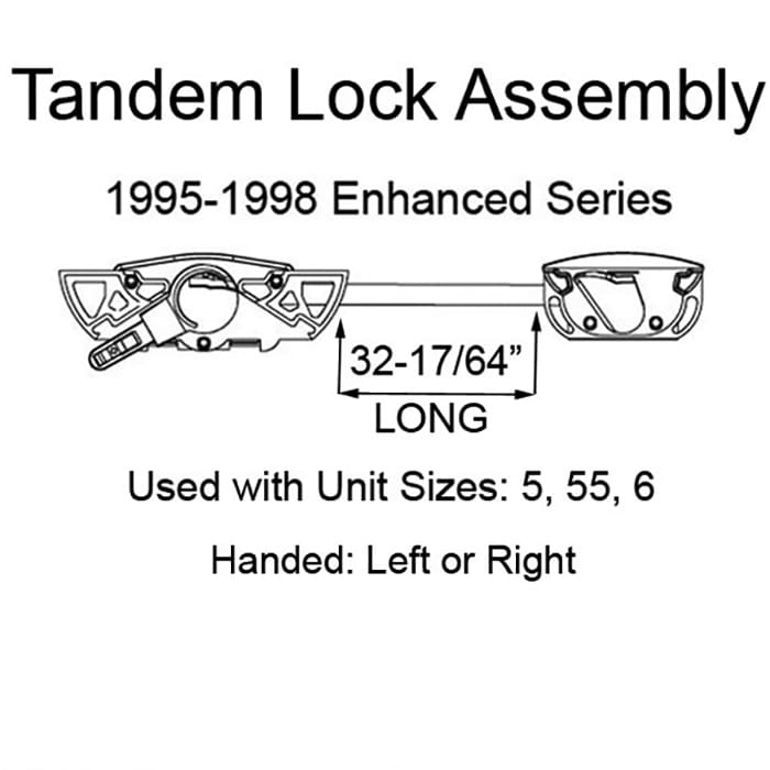 Andersen Tandem Sash Lock - RH