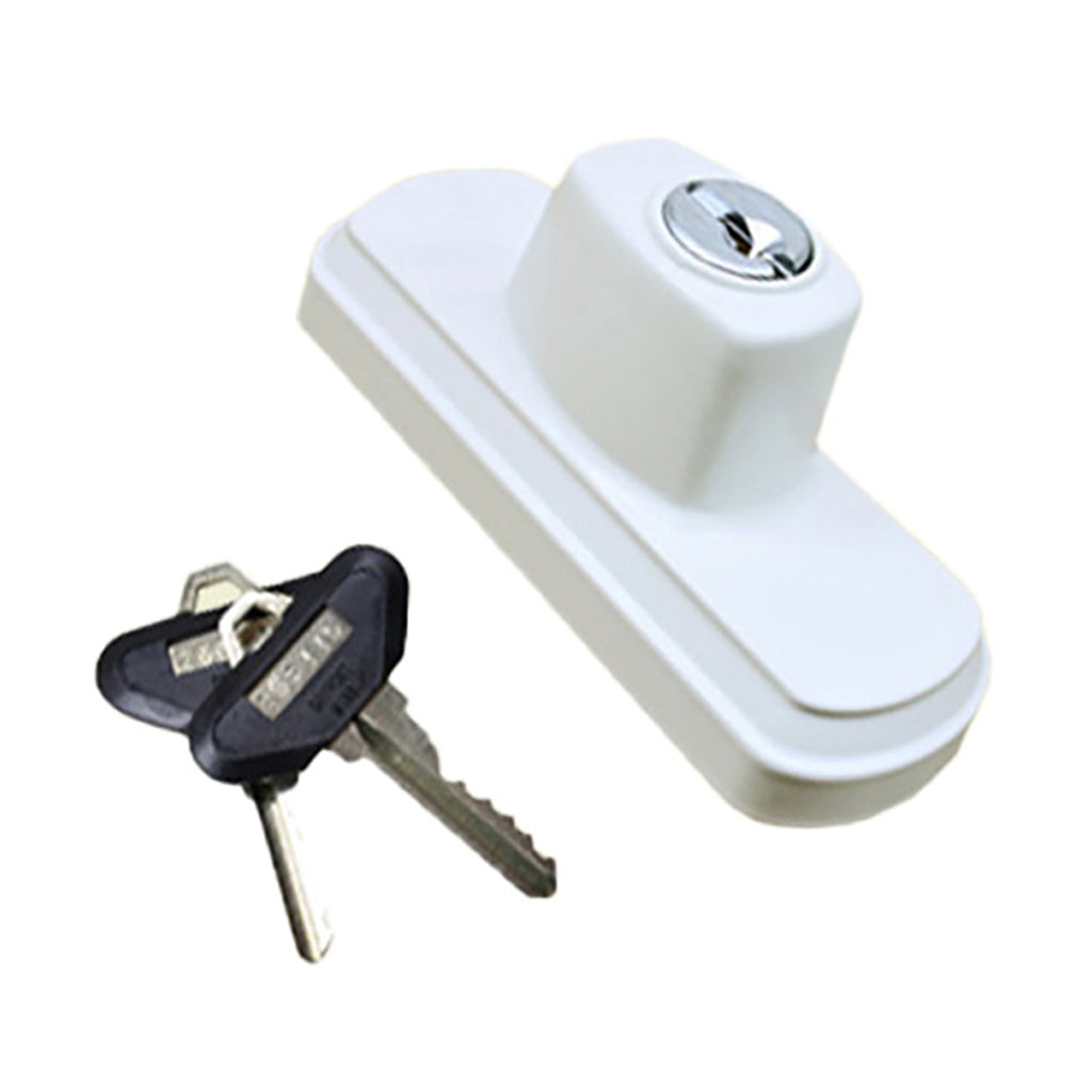 Andersen Gliding Door Albany Exterior Lock Assembly w/ Keys - Keyed Alike, Left Hand - White