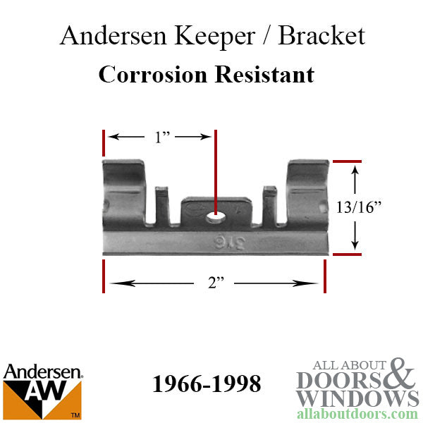 Andersen Perma-Shield Awning Window Keeper/Bracket Corrosion Resistant | Window Hardware