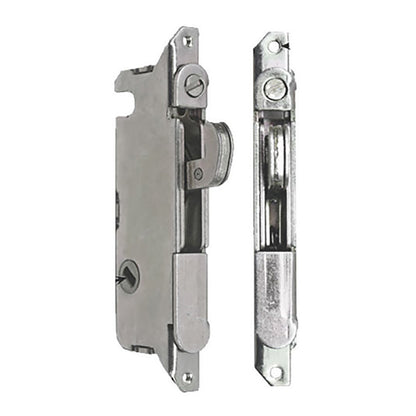 Mortise Lock, 45 degree Slot Wood & Vinyl Patio Doors, W & F Style -Stainless Steel