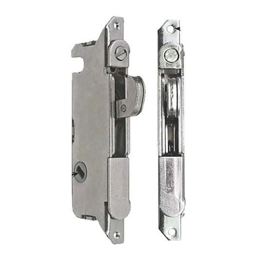 Mortise Lock, 45 degree Slot Wood & Vinyl Patio Doors, W & F Style -Stainless Steel