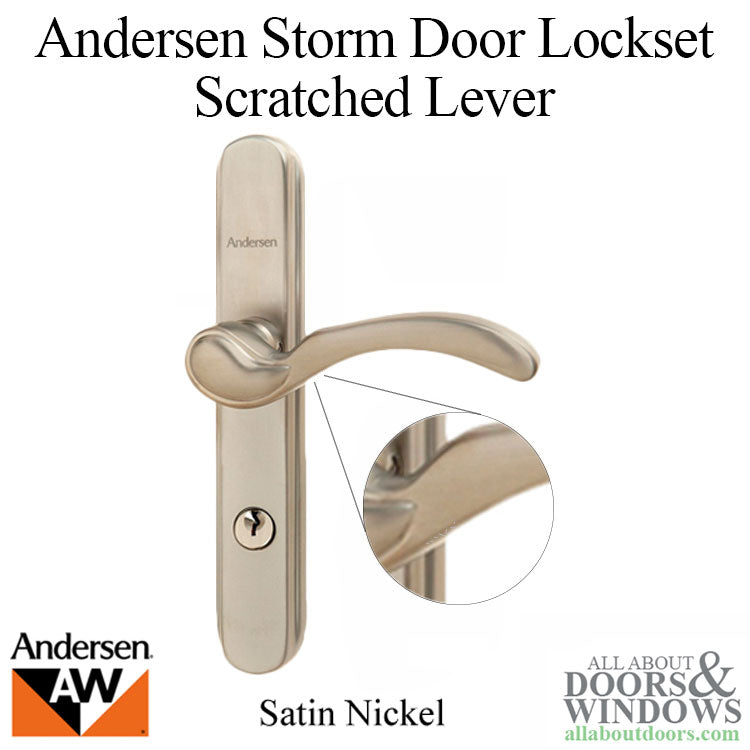 Blemished Andersen Traditional Storm Door Hardware - Brushed Satin Nickle