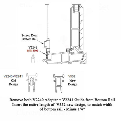 Marvin Integrity V2241 Bottom Screen Guide 2" - Beige