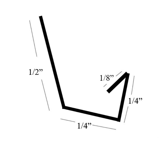 Lock Jamb Weatherstrip for Andersen Primed 2-Panel Gliding D