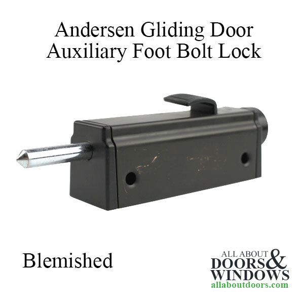 Blemished - Andersen Auxiliary Foot Bolt Lock for Frenchwood Gliding Door