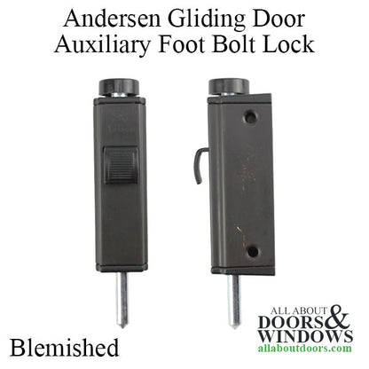 Blemished - Andersen Auxiliary Foot Bolt Lock for Frenchwood Gliding Door