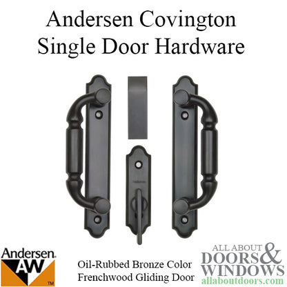 Andersen Frenchwood Gliding Door Trim Covington, 2 Panel Interior & Exterior - Oil Rubbed Bronze