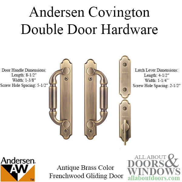 Andersen Frenchwood Gliding Door Trim Hardware, Covington, 4