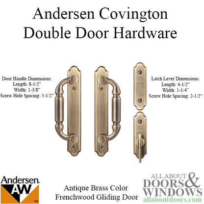 Andersen Frenchwood Gliding Door Trim Hardware, Covington, 4